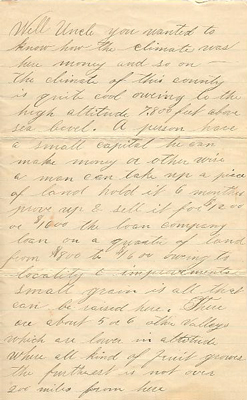 Letter from Fred J. Michaels to E.E. Nicholas, Page 3