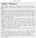 Dallas J Wolfgram Obituary