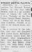 Edward Weston Pulfrey Obituary