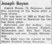 Joseph Louis Boyea Obituary