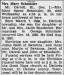 Mary Agnes Randecker Schnitzler Obit