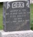Jasper and Eliza Cox Tombstone
