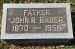 John R Bauer Headstone